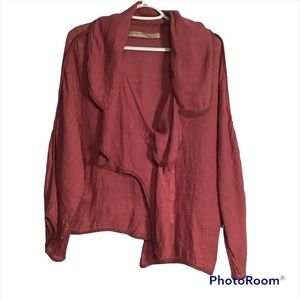 Cynthia Ashby Linen Lagenlook Art to Wear Jacket XS